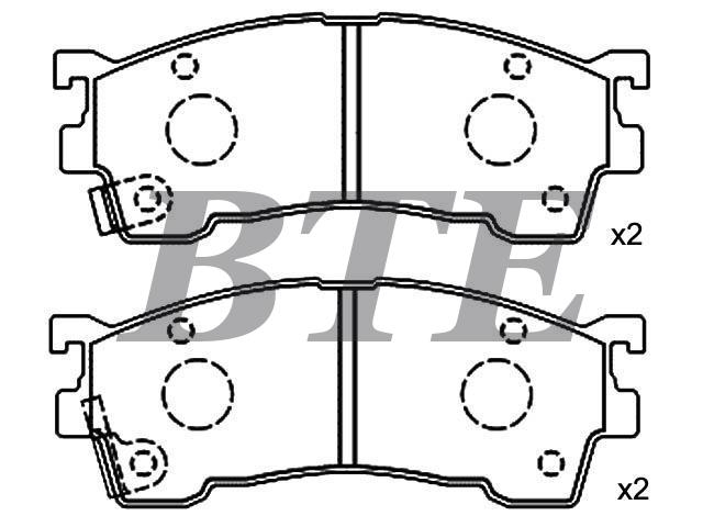Brake Pad Set:G5Y6-33-23Z