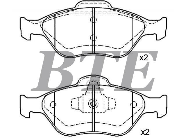 Brake Pad Set:M2N15-2K021-BA