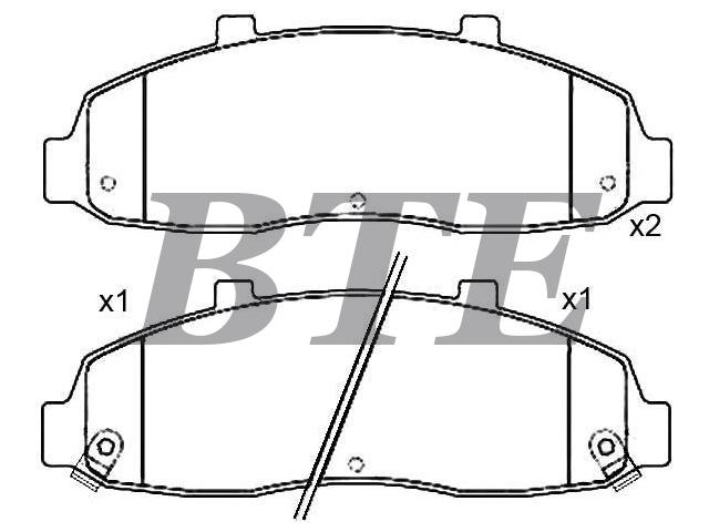Brake Pad Set:F6SZ-2001-AA