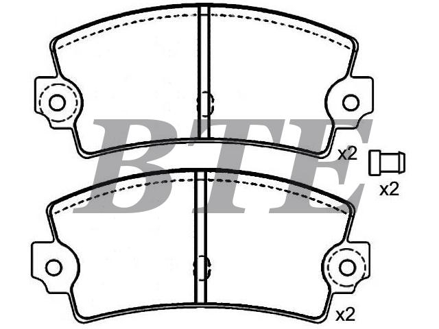 Brake Pad Set:77 01 602 289