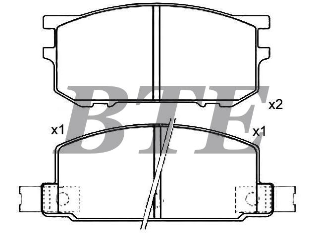 Brake Pad Set:72519-1110