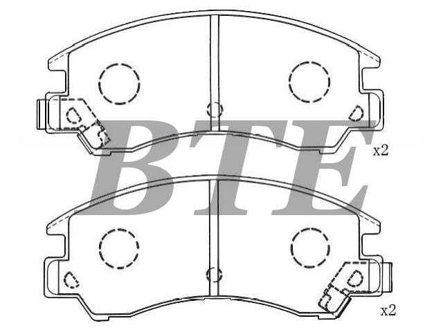 Brake Pad Set:25191-GA130