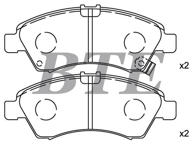 Brake Pad Set:06450-S2G-000