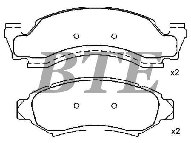 Brake Pad Set:D6TZ-2001-D