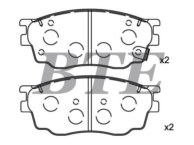 Brake Pad Set:G2YD-33-23Z