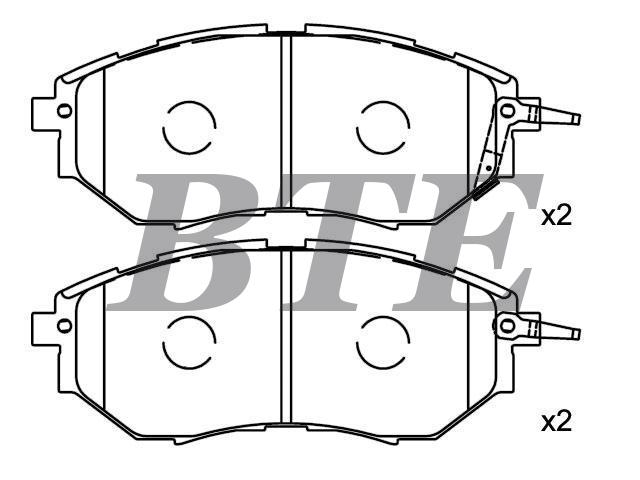 Brake Pad Set:26296-AG000