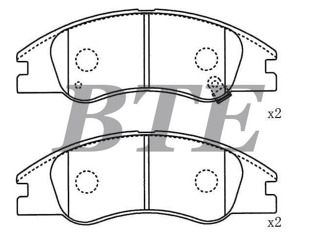 Brake Pad Set:58101-2FA10