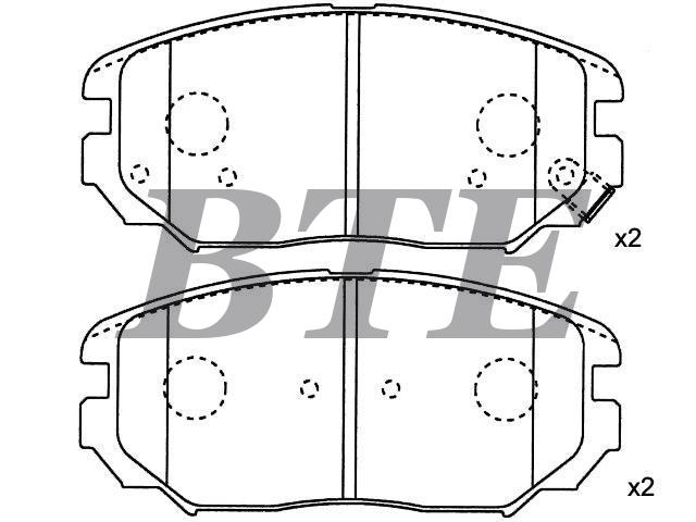 Brake Pad Set:58101-3KA20