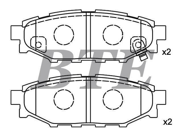 Brake Pad Set:26696-AG010