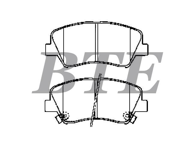 Brake Pad Set:58101-B5A00
